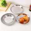 Fruit Tray Beautiful Fashionable Thickened Round Stackable Anti-fall Space-saving Stainless Steel Grill Plate Home Accessories