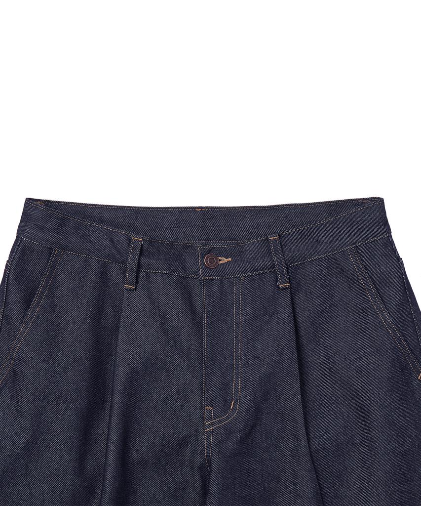 LAUGHER [Non-Faded] Cowboy Denim Pants - Deep Blue