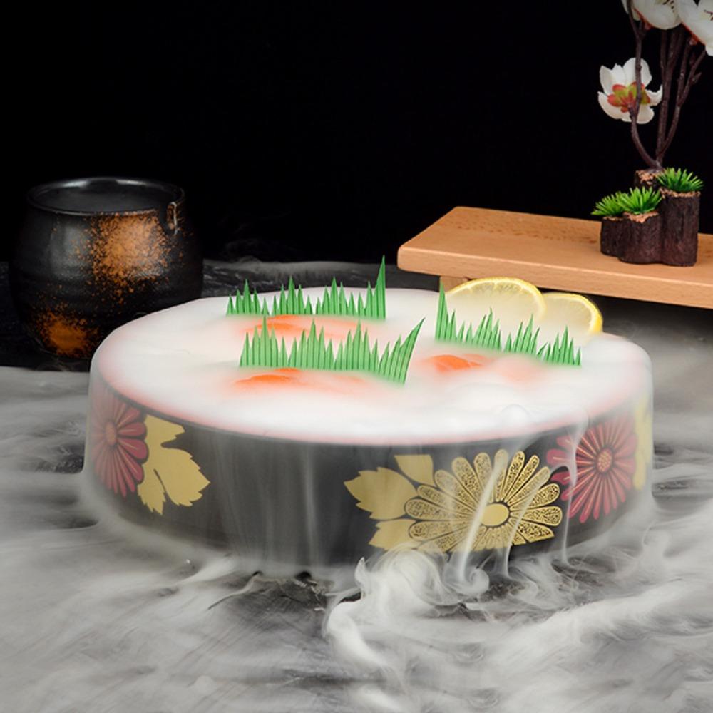 Round Food Container Wear-resisting Seafood Trays Creative Sushi Plate Hotel