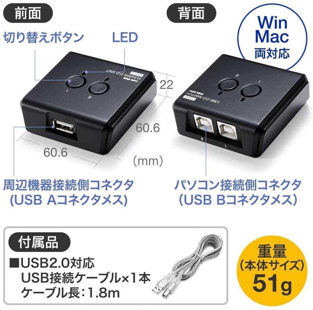 Sanwa Direct USB с USB-хабом, совместимый с внешними устройствами и Switch, Руководство, [PC2USB1] Функция, Принтеры, Жесткие диски, Клавиатуры, Мыши, 400-SW020