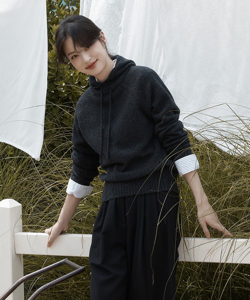 ENNITTUDE Basic Hooded Knit