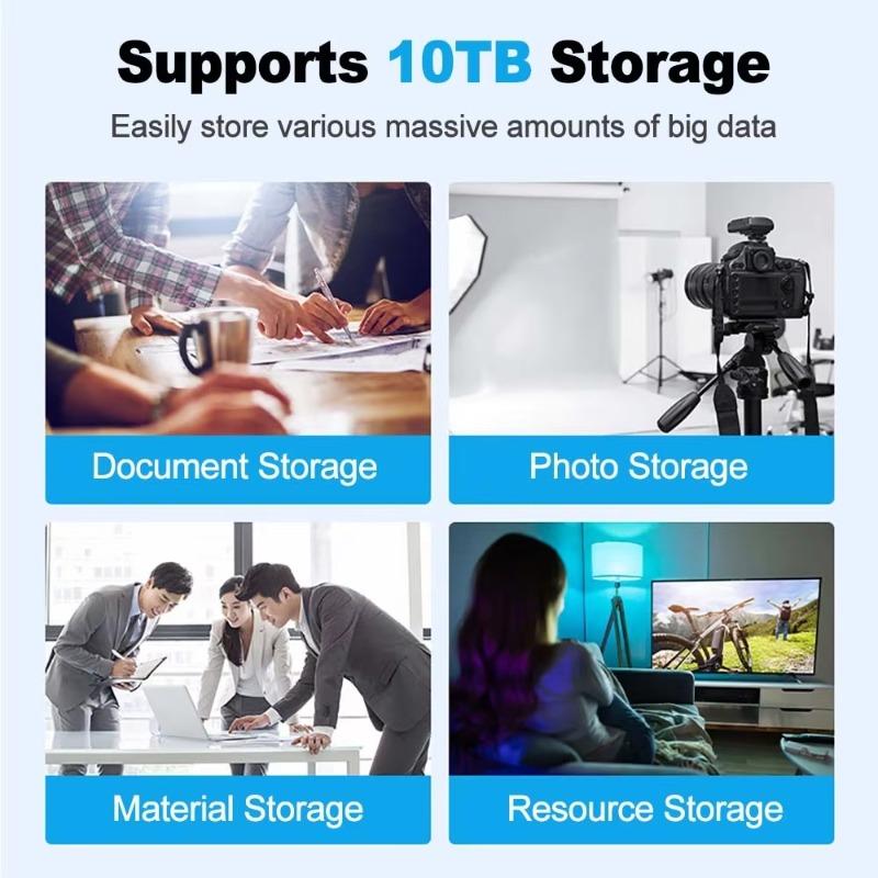 2,5/3,5-дюймовый корпус для жесткого диска USB3.0, внешний считыватель жесткого диска SATA - USB 3.0, адаптер 10 ТБ для ПК, ноутбука