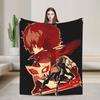 Плед аниме Persona 5 Мягкий Плюшевый плед в уличном стиле Для путешествий на открытом воздухе Фланелевая простыня Покрывало для кровати