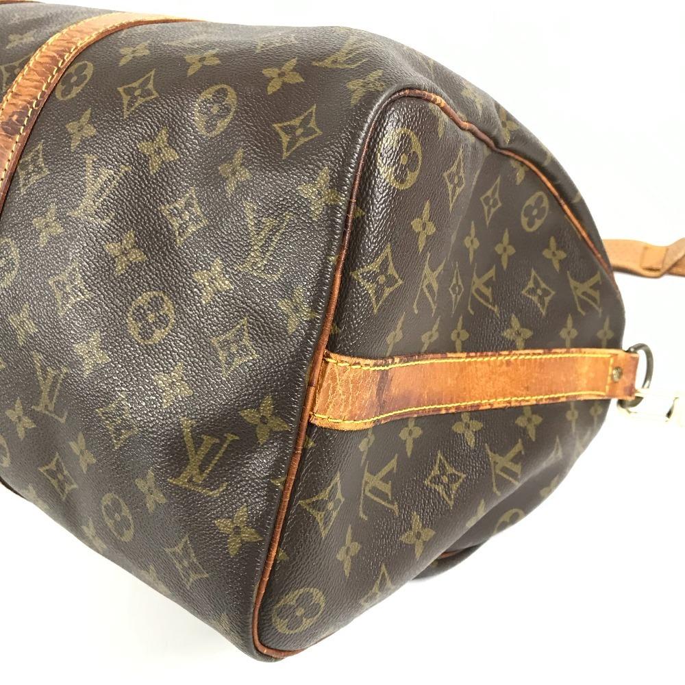 Louis Vuitton M41418 Монограмма KeepallBandouliere 45 Дорожная сумка Сумка-даффл Коричневый