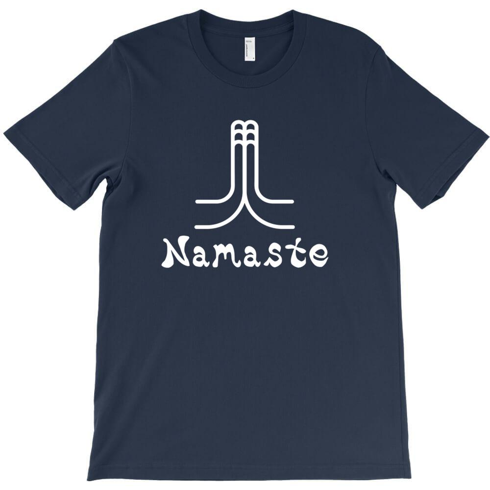 Namaste T Shirt Print For Man Short Sleeved Tees Pre Cotton Tops Short Sleeve Tees The
