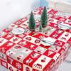 Рождественская печатная скатерть креативная ПВХ рождественская скатерть для стола Рождественская настольная одноразовая скатерть