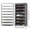 6/8 Layer Simple Shoe Rack Multi Layer Space Saving Economy Household Dustproof Storage Shoe Cabinet Dormitory Doorway Indoor Simple Cabinet