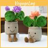 Lotus Cartoon Creative Potted Plant Plush Doll Ornament Home Office Decor Desk