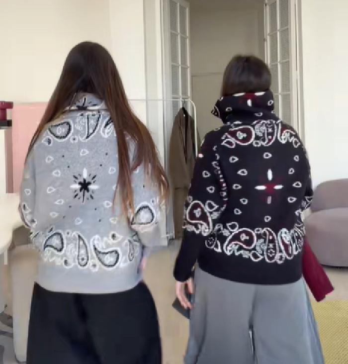 Женский высококачественный кардиган-свитер с воротником-стойкой, приталенного кроя, Осень/Зима 2025