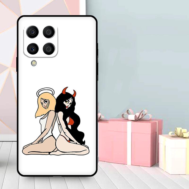 Чехол Angel Devil Girl для Samsung Galaxy M36 M12 M52 M06 M16 M56 M33 M15 M55 M31 M13 M14 M53 M32 M35 M34 M54