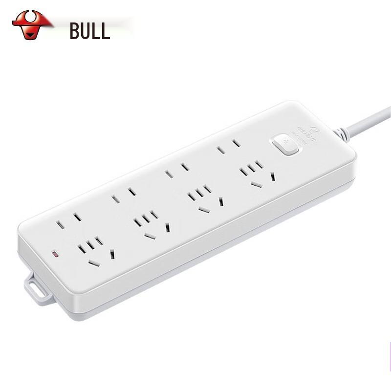 BULL New National Standard 8-Outlet Power Strip with Master Switch CN plug (adapter included)