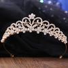 Wedding Jewelry Bridal Tiara Flower Rhinestone Crown Bridal Accessories Auditorium Wedding Hair Accessories