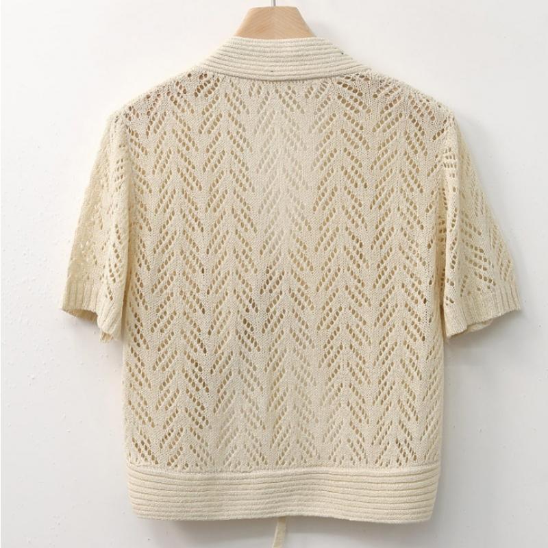 Shop Women Short Sleeve Bolero Punching Knit Cardigan Black Dgb Wcd 2374