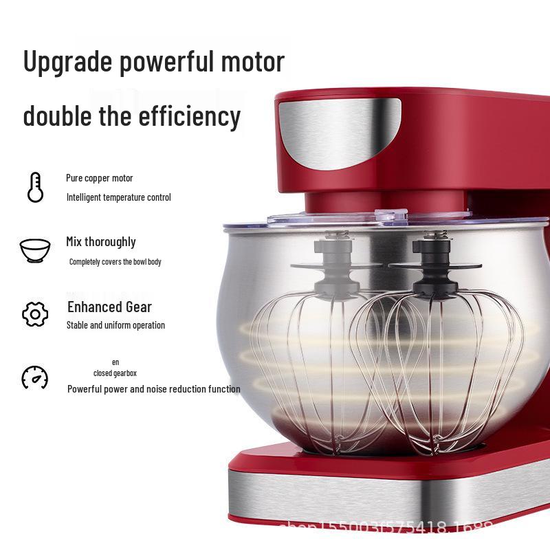 US & European Multifunction Stand Mixer: Automatic Dough Mixer, Egg Beater, Blender for Home Use