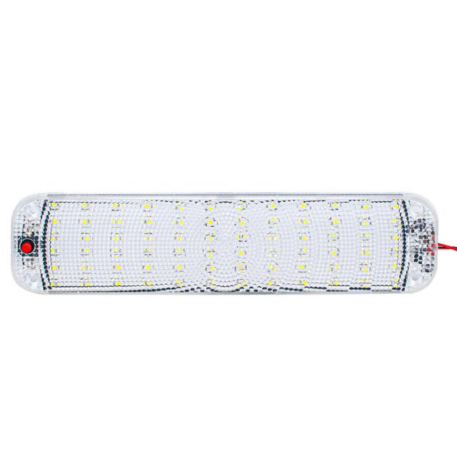 2 ШТ. НОВЫЙ 72LED 12V-80V Светодиодный Автомобильный Интерьер Купол Крыши Потолочный Светильник Для Чтения Лампа Внутренний Светильник На Крыше Автомобиля Внутреннее Освещение