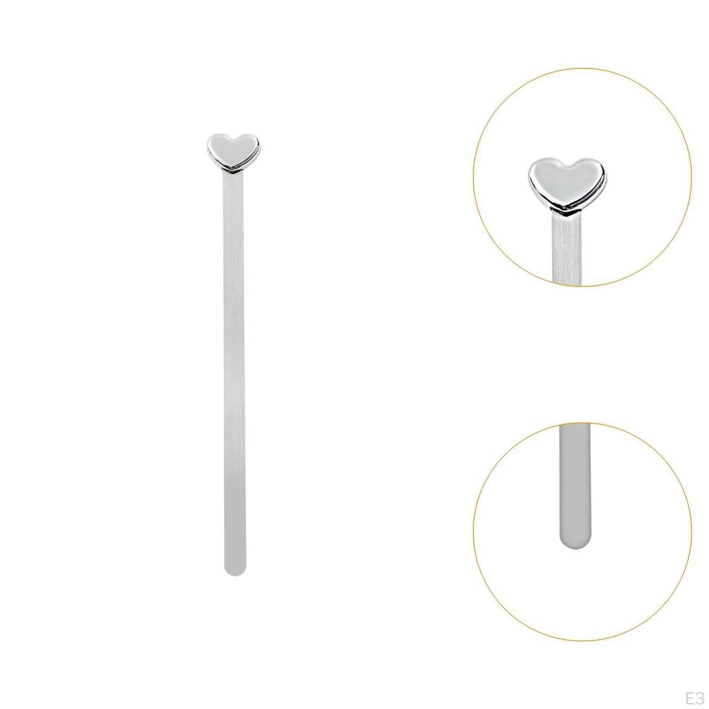 Закладка в форме сердца, маркер для страницы чтения, разделитель книг, декоративная нержавеющая сталь для женщин