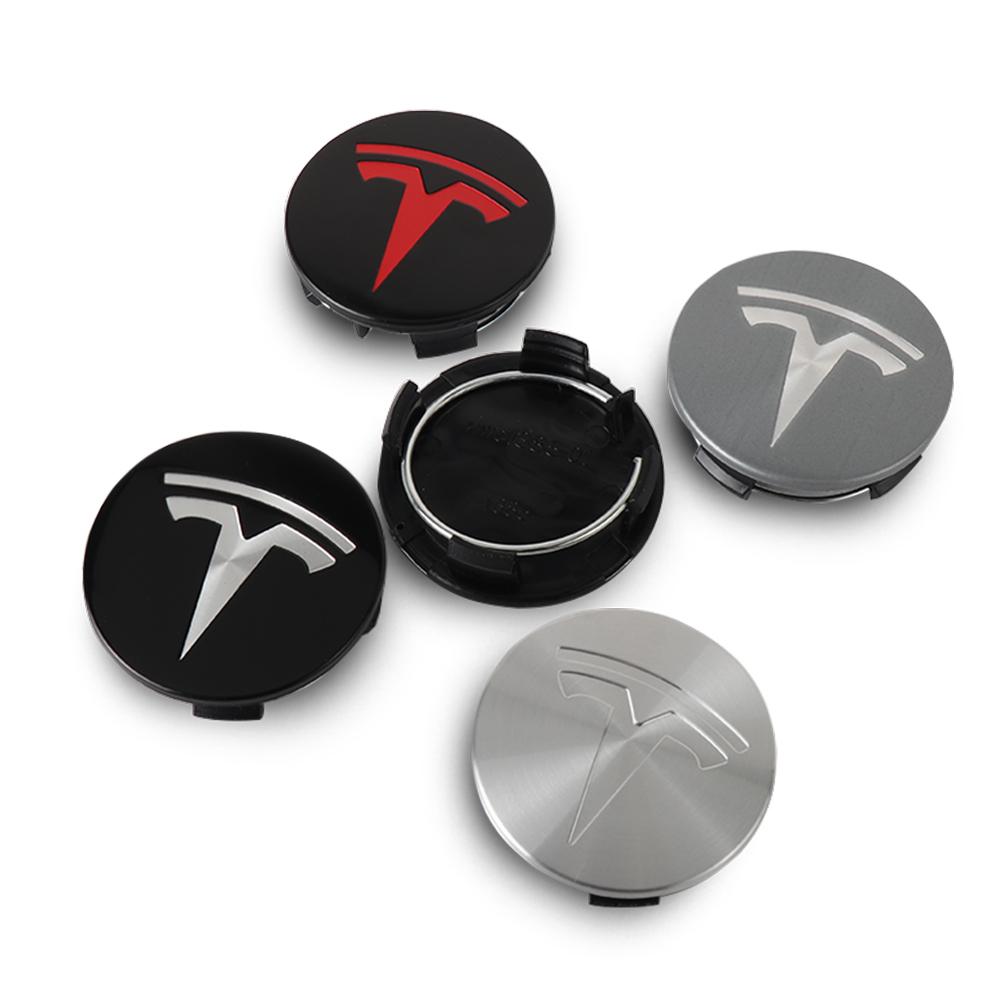 AKZ1 56mm 180mm Car Wheel Center Hub Cap Sticker Logo Cover Accessories For Tesla Model 3 Model Y Model S Model X Cybertruck Coil WYE