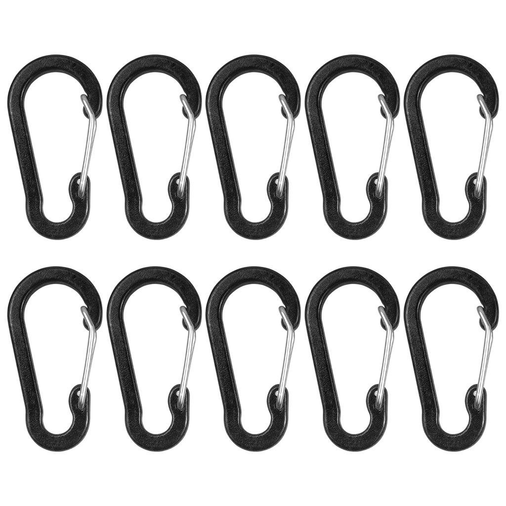 Зажимы-карабины, мини-брелок из алюминиевого сплава, зажим-карабин, кольца D для кемпинга, пешего туризма, рыбалки