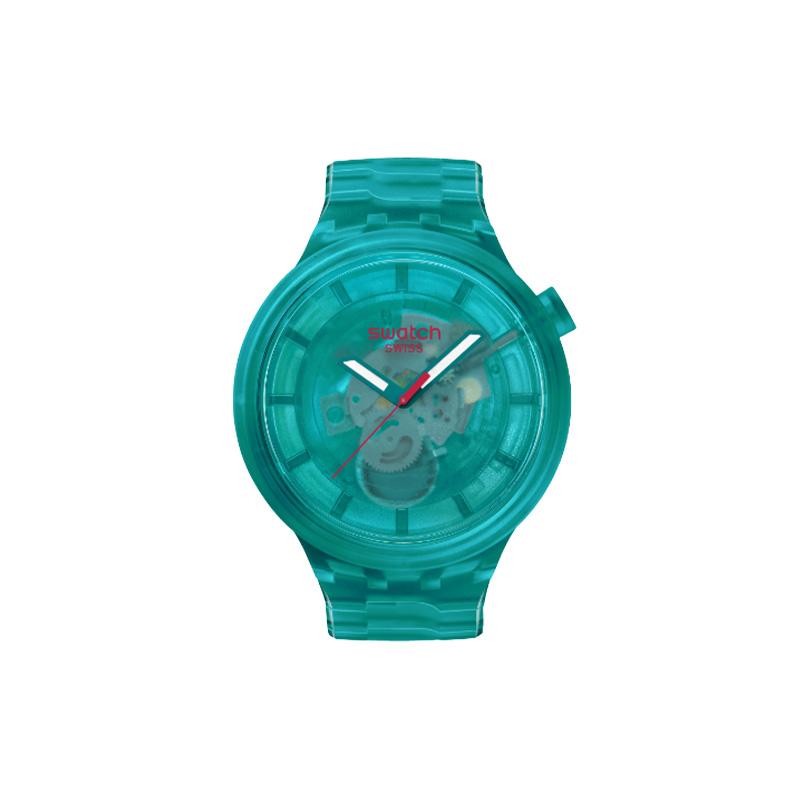 Swatch Мужские зеленые часы 47 мм SB05L101 SB05L101