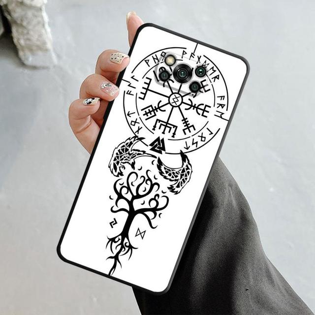 Чехол для телефона Xiaomi Poco X3 Nfc X4pro M3 C40 для Mi 12 11 10 10t 8 Note10 Lite 11ultra 11t Pro F1 Viking Vegvisir Logo Tree