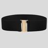 Fashion Lady Wide Belts Women Wide Elastic Belt Buckle Waist Dress Stretch