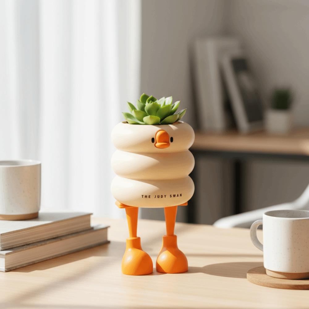 Ice Cream Theme Pen Holder Cartoon Design Makeup Brush Holder Student Use