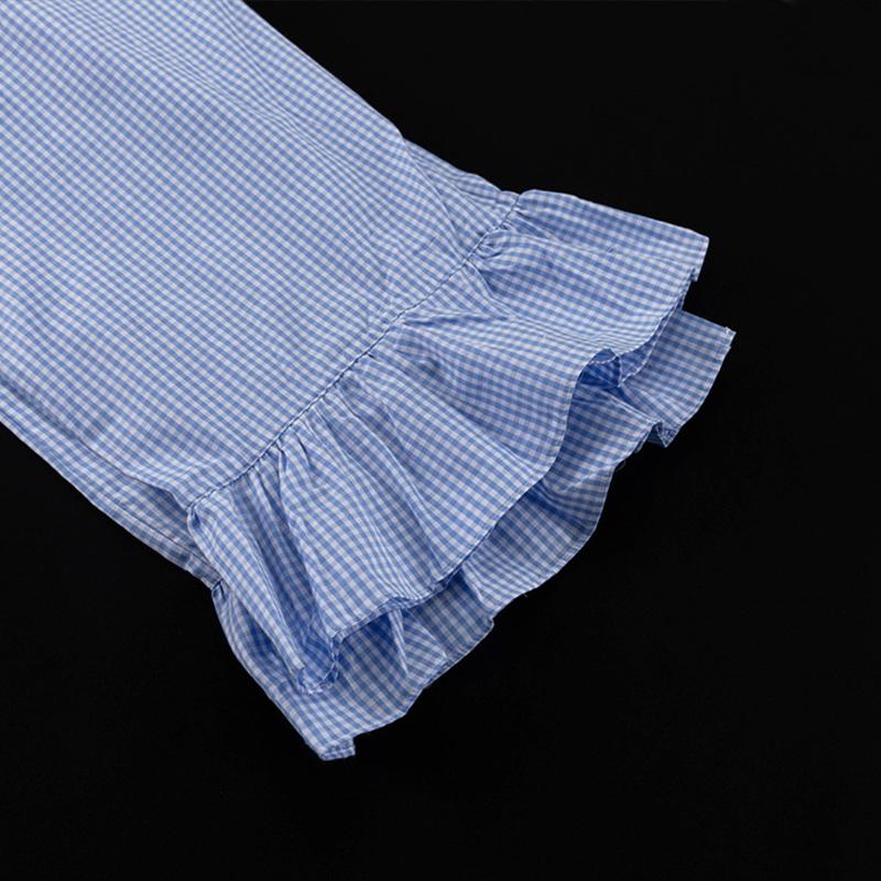 Рубашка с рисунком листьев лотоса, брюки сбоку, комплект из двух предметов, весенняя женская блузка с длинными рукавами и лацканами + свободные брюки с высокой талией, женский наряд