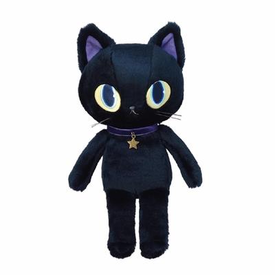 Naitou Design Плюшевая игрушка «Синий мир», средняя, Плюшевая игрушка-кот «Лазурит», для детей от 6 лет, высота около 35 см