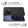 For OnePlus 10 Pro 5G Hard PC+Cloth Back Dual Protection Cover Cushion Anti-Scratch Shockproof Phone Case