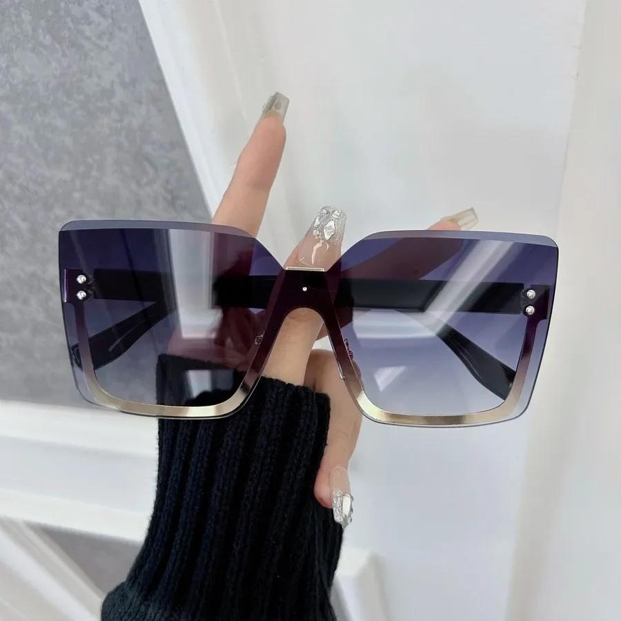 Солнцезащитные очки квадратной формы женские мужские градиентные женские мужские дизайнерский бренд классические дорожные для улицы