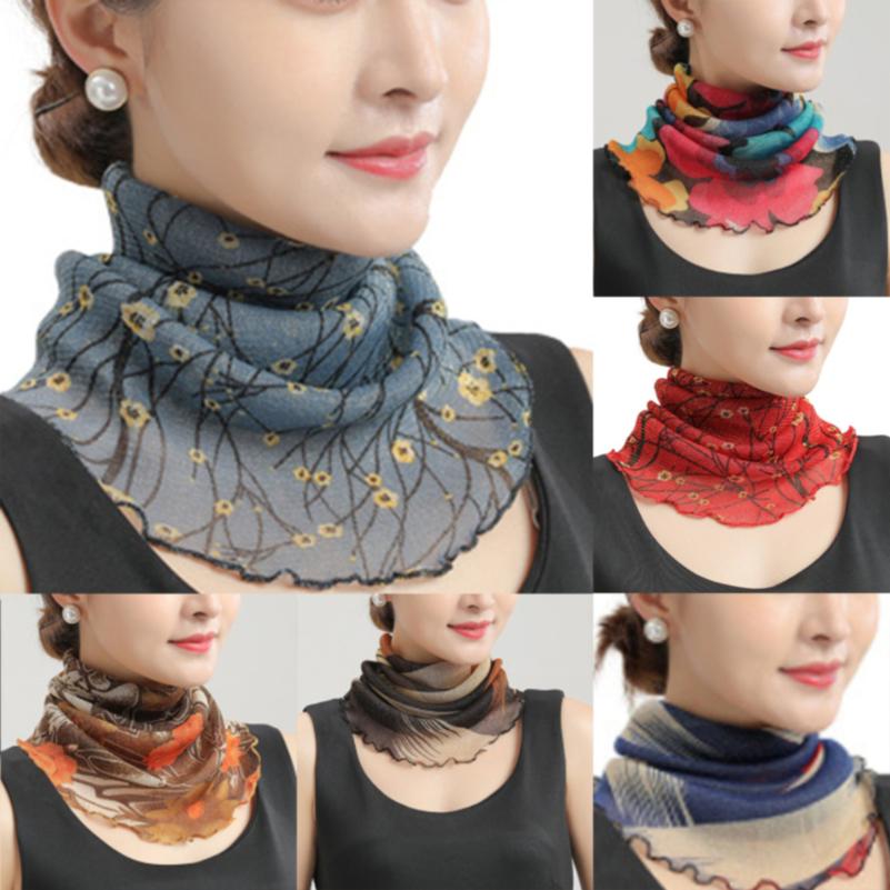 Fashion Sunscreen Veil Small Scarf Neck Guard Mask Headband Motorcycle Sun Protection Head Scarf
