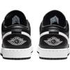 Air Jordan 1 synthetic leather GS low-top sneakers black/peak white unisex 553560-043