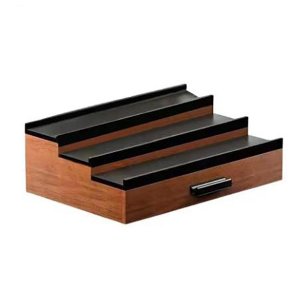 Large Capacity 3 Tier Cologne Display Stand Stepped Type Perfume Display Rack Living Room