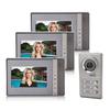 3 Apartment Units 7in Video Door Phone Intercom Doorbell IR Camera Entry System