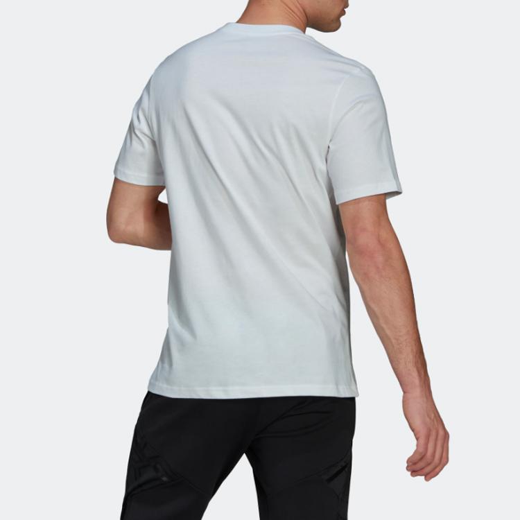 Adidas Футболка Messi Series 3K Football Sports с круглым вырезом и короткими рукавами, мужские топы белого цвета HA0902