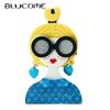 Acrylic Lovely Glasses Girl Brooch for Women Men Bag Suit Hijiab Pins New Year Gift