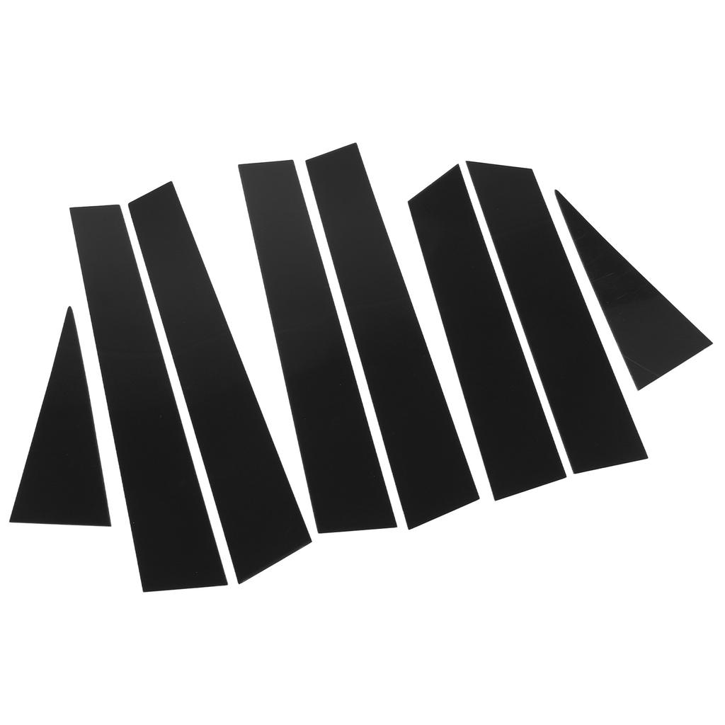 8 Pcs B Pillar Door Trim Molding Glossy Black Window Post Protector Cover for X?Trail T32 2014 To