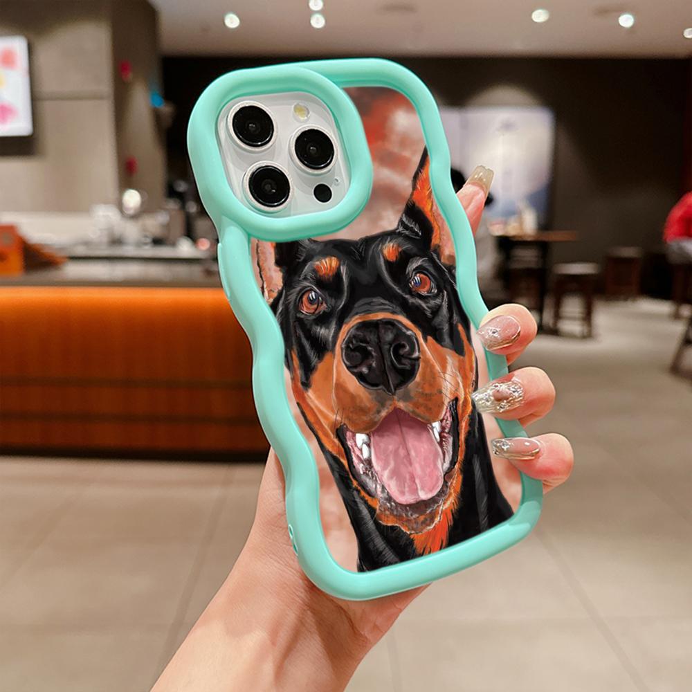 Мягкий чехол из ТПУ Macaron для телефона Xiaomi Poco X3 X5 X6 M6 Redmi 10C 12C 13C Redmi Note 9 10 11 12 13 Pro 10s 11s 12s, чехол Ae52 с изображением собаки Добермана