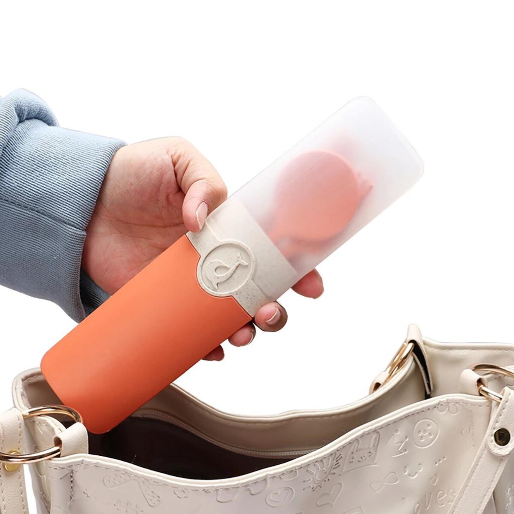 Портативная посуда из пшеничной соломы, нож, вилка, ложка, палочки для еды, набор столовой посуды с коробкой для хранения, студенческие дорожные столовые приборы для барбекю, вечеринки