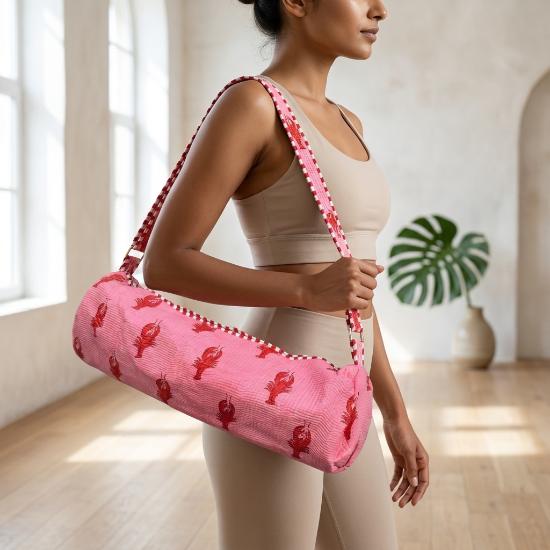Yoga Bag usalover925 Animal Print Quilted Cotton Yoga 48