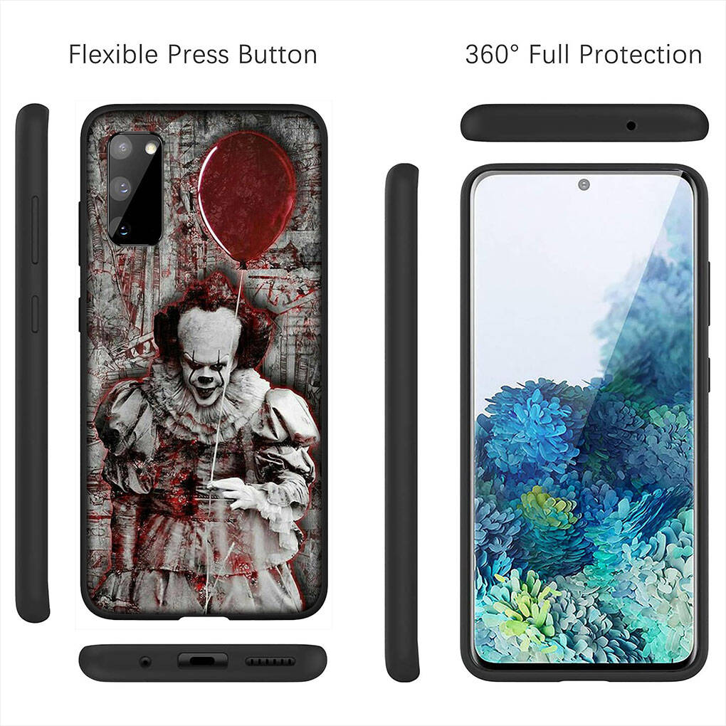 Для iPhone 17 16 15 Xiaomi Poco F7 F8 X7 X6 C85 C75 C71 M8 Redmi Note 14 13 12 11 Pro Max 14C 13C 15C A4 Чехол для телефона Пеннивайз Обложка по книге Стивена Кинга «Оно»