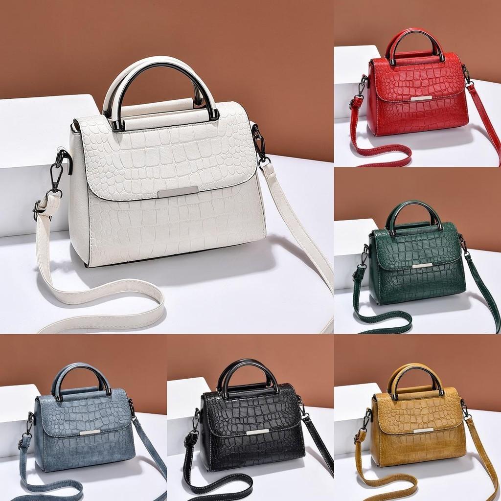 2023 New Personality Stone Texture Shoulder Bag Fashion Retro Large Capacity Handbag