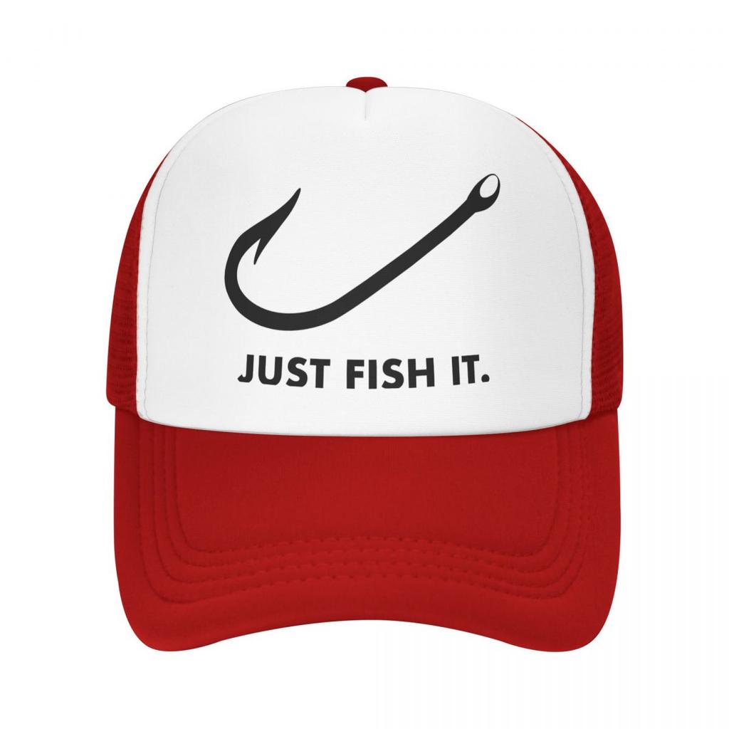Панк унисекс забавная рыбалка Just Fish It шляпа дальнобойщика для взрослых рыбак подарок регулируемая бейсболка WoUnisex унисекс уличные шляпы Snapback