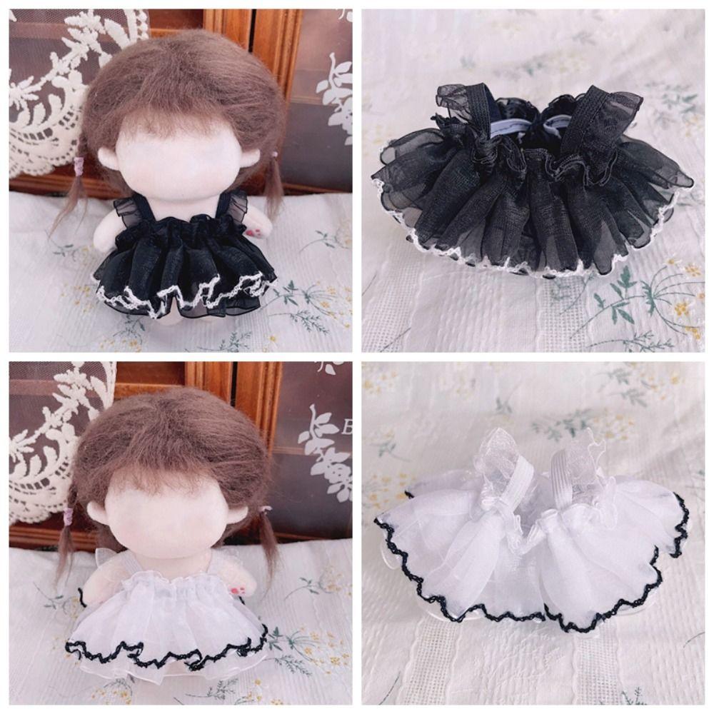 Princess Dress 10CM Doll Clothes With Black Trim 12BJD Dolls Accessories   Children Gift