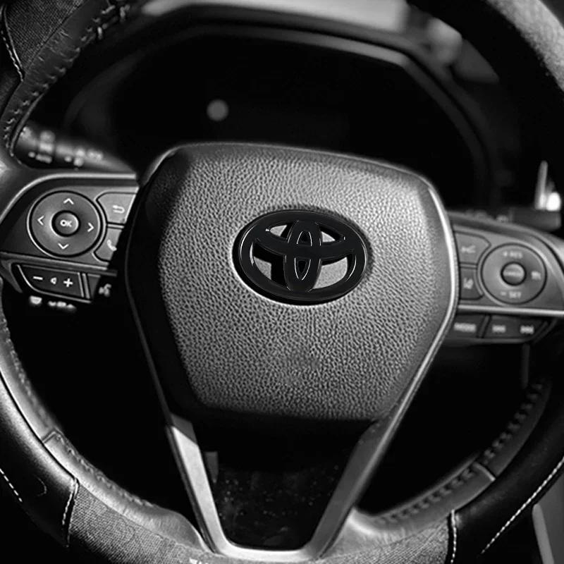 1 шт. Наклейка для украшения рулевого колеса автомобиля, значок, автостайлинг для Toyota TRD Camry 40 Corolla Auris Yaris Rav4 CHR, украшение