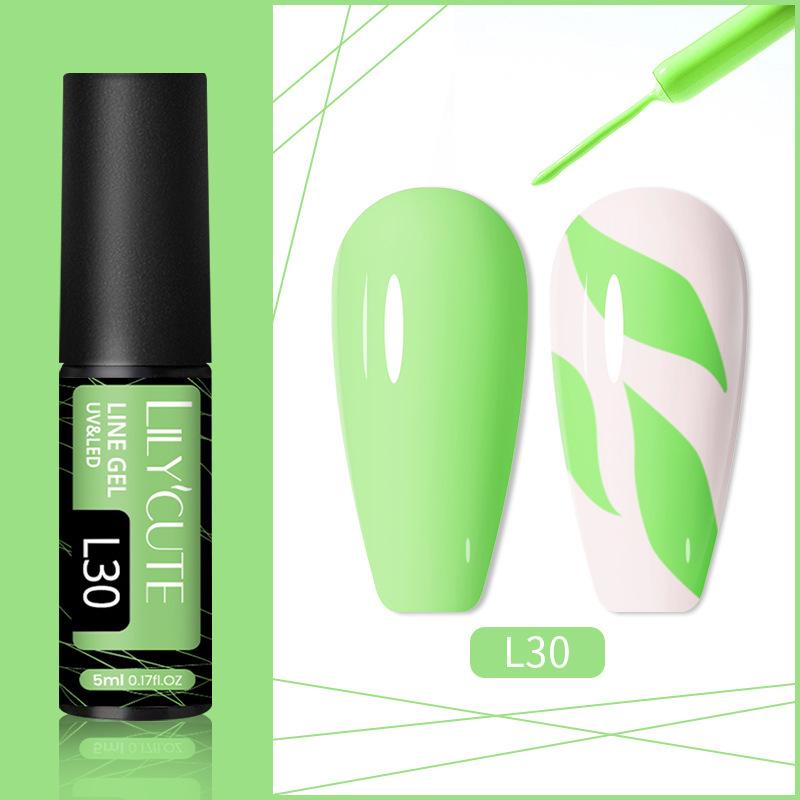 Полный набор эластичного клея-кисточки, флуоресцентный клей-крючок для нейл-арта, окрашенный клей для маникюра своими руками, фототерапевтический лак для ногтей