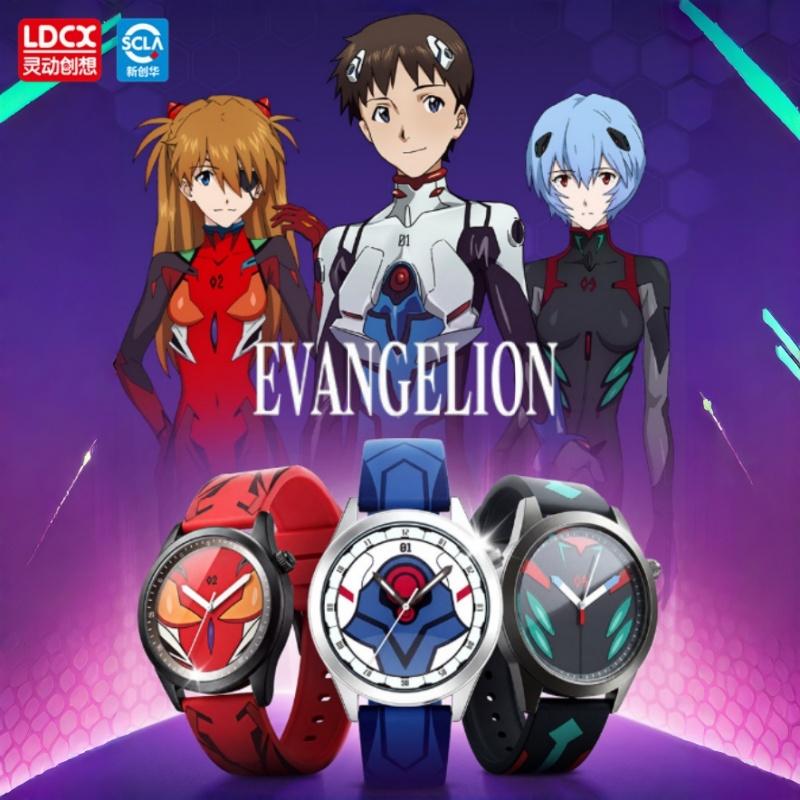 Оригинальные часы серии WEART Neon Genesis Evangelion, фигурки из аниме, коллекционные украшения, подарок на день рождения для фанатов