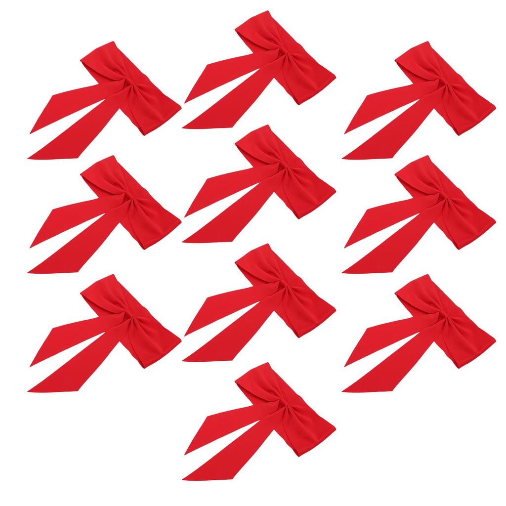 10pcs Chair Sashes Exquisite Reusable Chair Bows for Hotel Weddings Meetings Chair Decoration