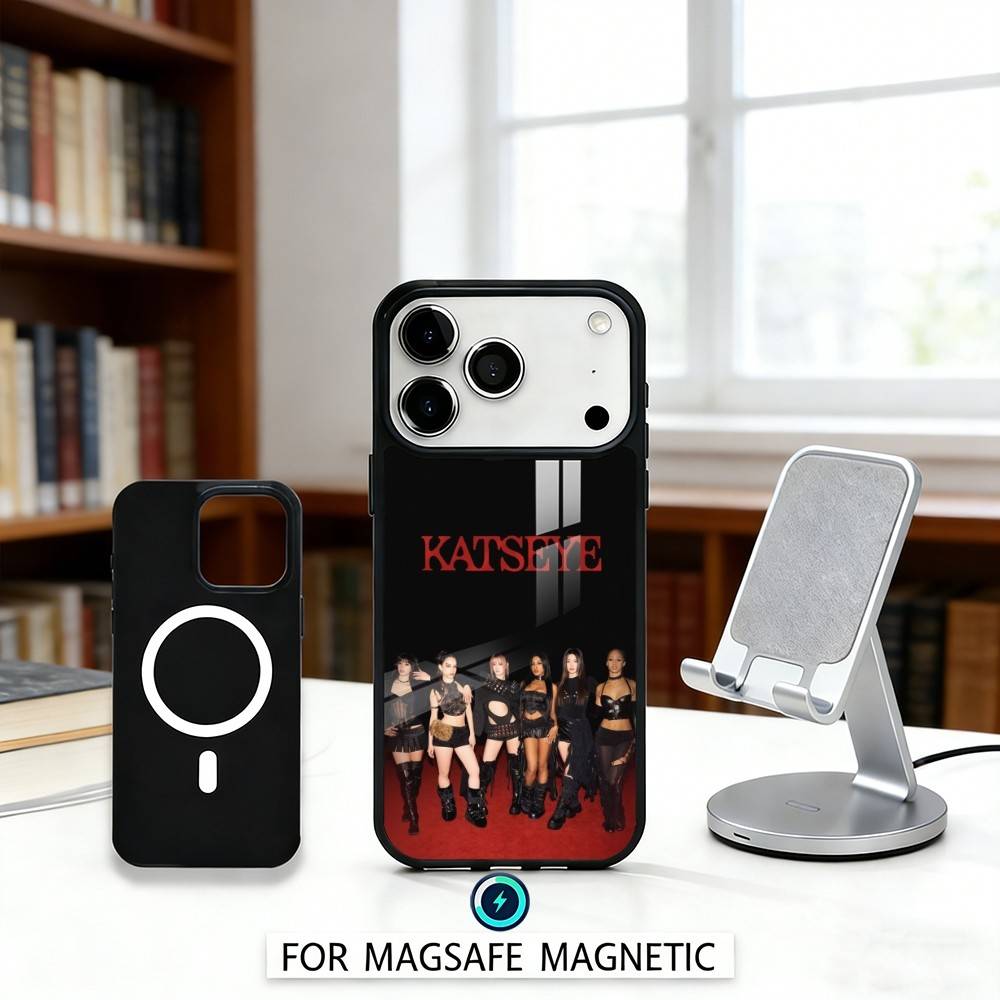 T-Trendy Hot Music K-KATSEYE Phone Case For iPhone 17,16,15,14,13,12,Pro,Max For Magsafe Magnetic Wireless Charging
