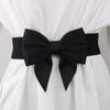 Adjustable Vintage Wide Side Elastic Korean Belt Dress Decoration Women Waistbands Large Bow